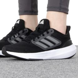 adidas 跑步鞋女秋季新款网面BOUNCE透气缓震小白鞋训练运动鞋