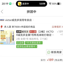 VICTOR 金黄1号鸭毛球耐打稳定12只装训练比赛球