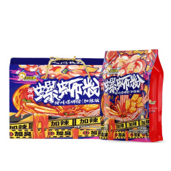 好欢螺 螺蛳粉广西柳州特产 加辣加臭版400克*6袋装礼盒