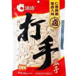 洽洽 7袋】洽洽打手瓜子208g五香饱满青柠奶入味葵花籽颗粒零食必备