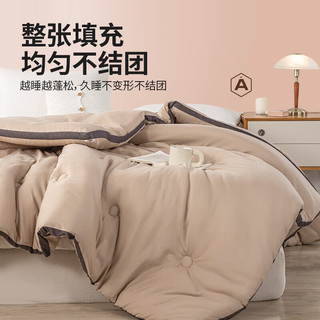 无印良品 A类抗菌大豆纤维被 浅咖 150*200cm
