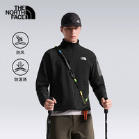 北面 26秋冬棋盘格软壳衣男Tek Approach防风防泼水抓绒夹克外套8DG2 JK3 XL