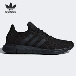 adidas 正品 SWIFT RUN 男女拉伸针织经典跑步鞋AQ0863