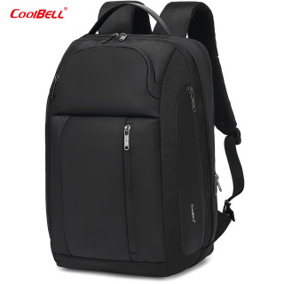 coolbell COOL BELL男士高级电脑背包新款backpack防泼水大容量商务旅行包 8290黑色 16英寸