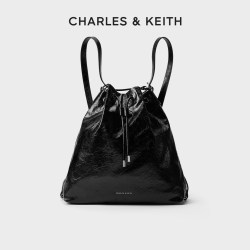 CHARLES & KEITH CHARLES&KEITH秋季女包CK2-10151393柔软多功能单肩水桶包双肩包