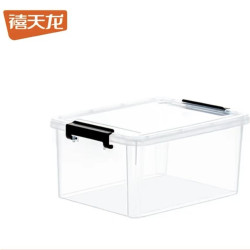 禧天龙 加厚防摔收纳箱 3个装  透明白 31*23*14CM
