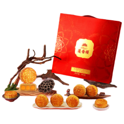莲香楼 七星伴月月饼礼盒 945g