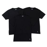 RALPH LAUREN POLO RALPH LAUREN RM1-C501 男式短袖,圆领,单点标志,纯色,圆领,T 恤,男式, 黑色