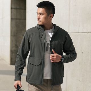 【龙牙】隐之潜狼工装连帽夹克男春秋户外休闲战术运动百搭外套
