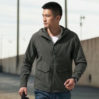 【龙牙】隐之潜狼工装连帽夹克男春秋户外休闲战术运动百搭外套