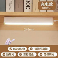 美的 台灯大学生宿舍灯磁吸吸顶酷毙灯充电护眼大电池续航床头阅读
