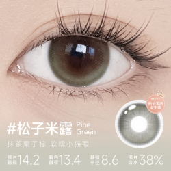 爱谢 领丽秀LALISH精选美瞳半年抛1片自然水润寄夏夜