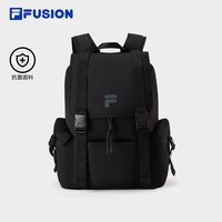 FILA 双肩包丨FILA FUSION电脑包学生书包开学礼物登山包黑色背包