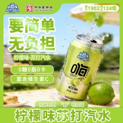 山海关 柠檬味苏打气泡水330ml