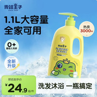 青蛙王子 儿童洗发水沐浴露二合一 1.1L  3-12岁