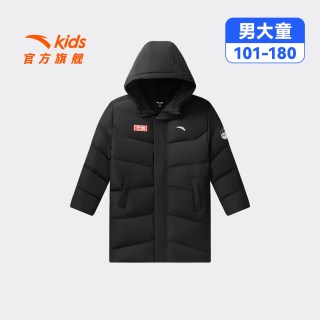 移动端：安踏 儿童羽绒服男女童中国外套2026冬季新款青少年防水保暖中长羽