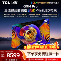 TCL Q9M Pro系列 75Q9M Pro 液晶电视 75英寸 伸缩挂架