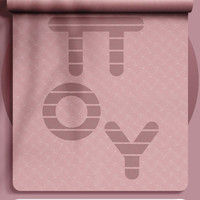移动端、88VIP：YOTTOY 超大双人瑜伽垫加厚加宽加长防滑垫子地垫家用跳操舞蹈减震健身垫