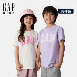 Gap 大小童同款男女童春季款纯棉短袖T恤两件套687268
