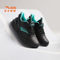 安踏 男童运动鞋皮面防水跑步2026春秋新款中大童儿童软底休闲鞋子