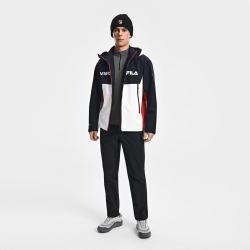 FILA 呼吸壳丨男装冲锋衣男士户外休闲简约基础三合一冲锋衣两件套