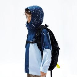 gxg.kids GXG童装春秋儿童拼色户外防水防风露营薄款冲锋衣