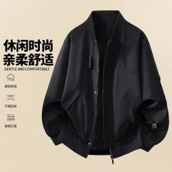 马克华菲 外套男春秋季美式复古休闲棒球领夹克上衣百搭开衫外套男