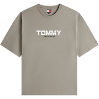 TOMMY JEANS 宽松落肩重磅纯棉字母印花短袖T恤