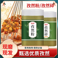 新疆正宗孜然粉中粗半颗粒家用烧烤调料组合烤鱼烤肉撒料商用罐装