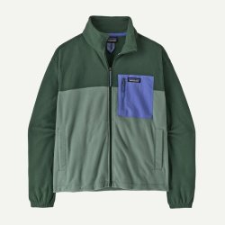 Patagonia 自营欧洲直邮Patagonia巴塔哥尼亚 女士森林绿聚酯纤维拼接口袋夹