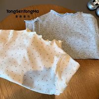 童森童马 女童打底衫2026秋季新款百搭甜美碎花T恤中小童洋气打底长袖上衣