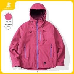 稻草人 三合一冲锋衣女户外防风登山外套小个子机能风2026新款秋冬