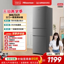 海信 BCD-256E3SRNKD 一级能效无霜 三门冰箱