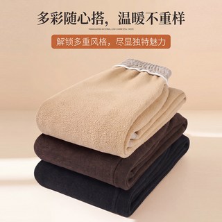 俞兆林 加绒加厚阔腿直筒裤 3XL 中老年女装