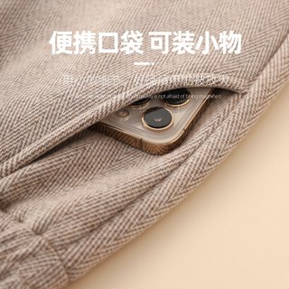 俞兆林 加绒加厚阔腿直筒裤 3XL 中老年女装