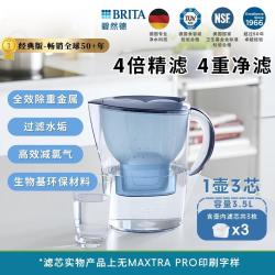 碧然德 海外版净水壶Marella Pro滤芯套盒净水壶