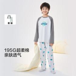 巴拉巴拉 库洛米IP纯棉儿童睡衣套装男童女童家居服秋季长袖亲子春秋薄款
