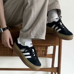 adidas GAZELLE BOLD男女经典运动休闲厚底板鞋 IE0876