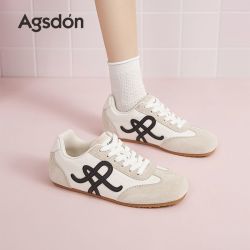 奥古狮登 厚底德训鞋女2026新款秋季百搭运动板鞋休闲复古阿甘鞋子
