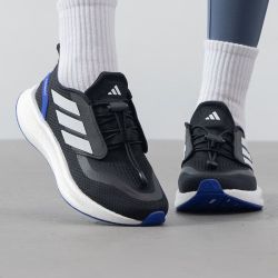 adidas 男小童鞋时尚舒适轻便懒人扣休闲运动跑步鞋JH6233