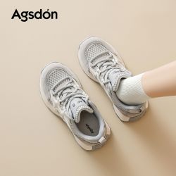 奥古狮登 厚底德训鞋女2026新款秋季软底休闲户外轻便运动阿甘鞋子