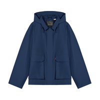 Levi's 男士工装连帽风衣夹克 中蓝色 S
