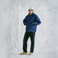 Levi's 男士工装连帽风衣夹克 中蓝色 S