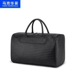 马克华菲 男性礼物送老公男友老爸编织手提健身行李包简约旅行包