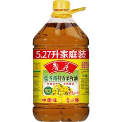 鲁花 低芥酸特香菜籽油5.27L非转基因家庭装食用油正品