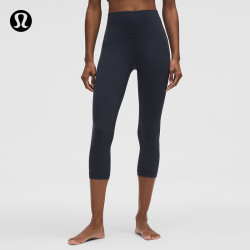 lululemon 丨Align™ 女士运动高腰中长紧身裤 21" 芯吸 海军蓝(LW6BGFS)