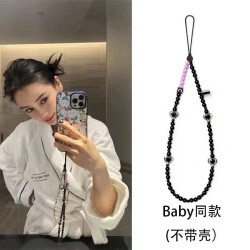 CASE明星同款手机链粉墨BLACKPINK女团珠饰链防掉时尚手机挂绳链