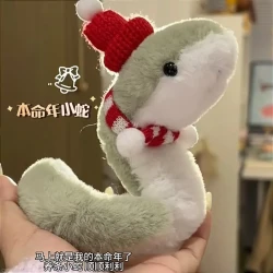 蛇年可爱小蛇毛绒玩具本命年玩偶包挂件吉祥物公仔礼物