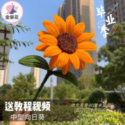 中型向日葵加密扭扭棒diy手工一举夺魁毕业季高考礼物