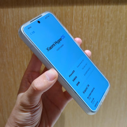 适用小米14白边膜xiaomi15白色边框无孔高清全面屏电镀防指纹解锁